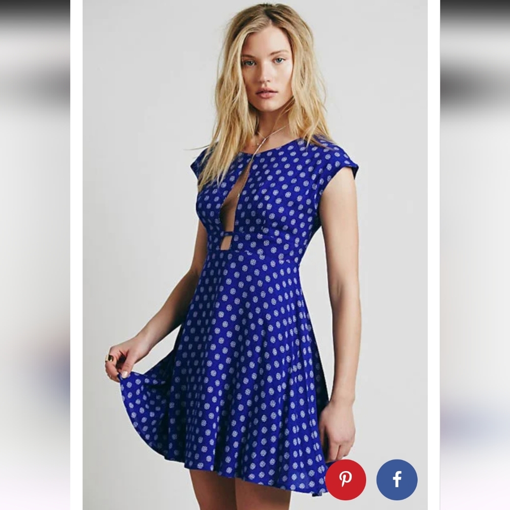 Free People Keyhole Mini Dress